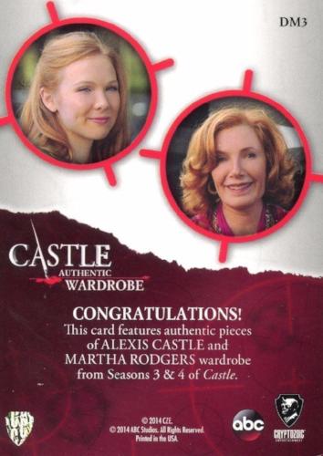 Castle Seasons 3 & 4 Alexis Martha Dual Wardrobe Costume Card DM3   - TvMovieCards.com
