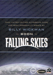 Falling Skies Season 2 Premium Pack Billy Wickman Autograph Card   - TvMovieCards.com
