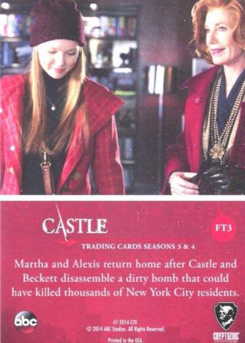 Castle Seasons 3 & 4 Foil Parallel Chase Card Family Ties FT3   - TvMovieCards.com