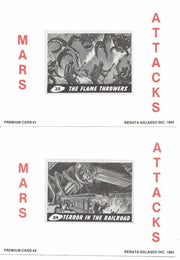 Mars Attacks Oversized Premium Card Set 5" by 7" 4 Cards Galasso 1984 - TvMovieCards.com