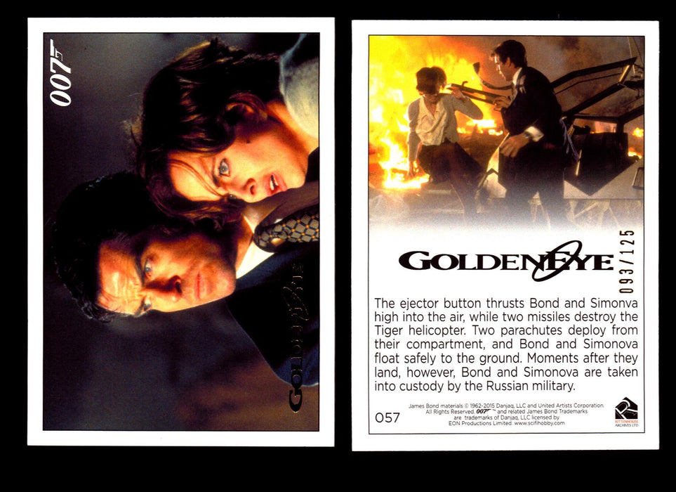 James Bond Archives 2015 Goldeneye Gold Parallel Card You Pick Single #1-#102 #57  - TvMovieCards.com