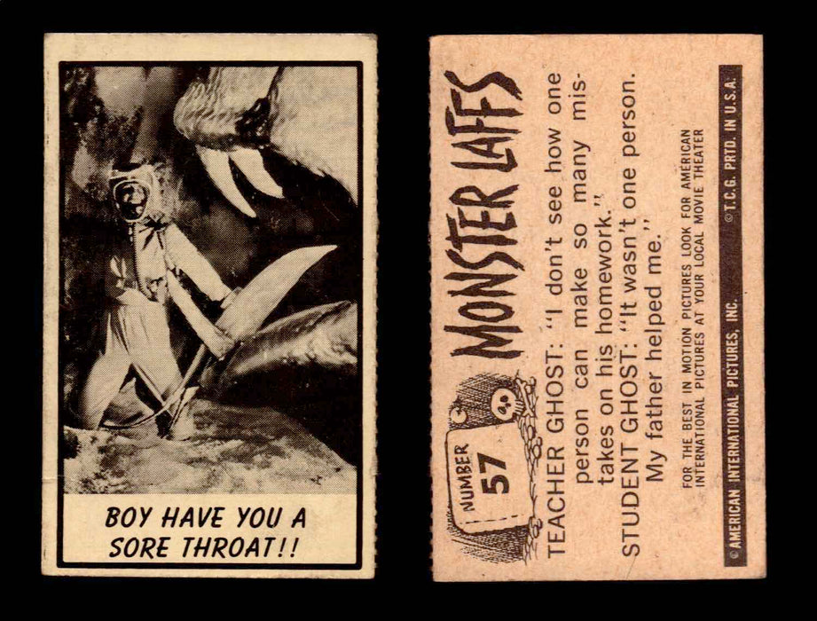 1966 Monster Laffs Midgee Vintage Trading Card You Pick Singles #1-108 Horror #57  - TvMovieCards.com