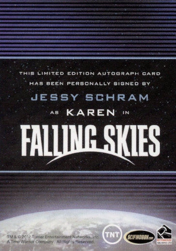Falling Skies Season 2 Premium Pack Jessy Schram Autograph Card   - TvMovieCards.com