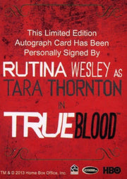 True Blood Archives Rutina Wesley Autograph Card   - TvMovieCards.com