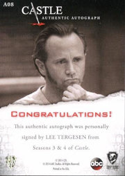 Castle Seasons 3 & 4 Lee Tergesen Autograph Card A08   - TvMovieCards.com