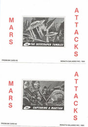 Mars Attacks Oversized Premium Card Set 5" by 7" 4 Cards Galasso 1984 - TvMovieCards.com