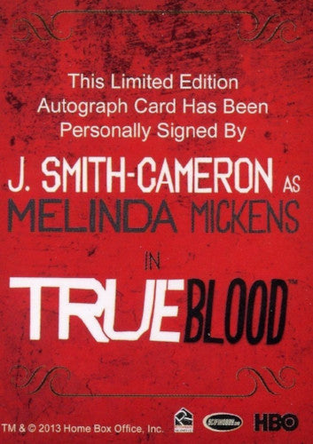 True Blood Archives J. Smith-Cameron Autograph Card   - TvMovieCards.com