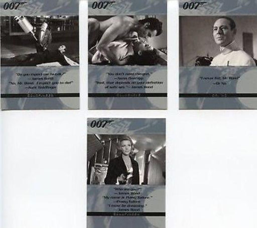 James Bond The Quotable James Bond Promo Card Set 4 Cards   - TvMovieCards.com
