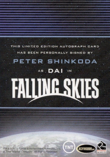 Falling Skies Season 2 Premium Pack Peter Shinkoda Autograph Card   - TvMovieCards.com