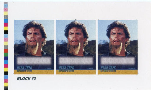 Star Trek TOS One Robert Brown 3-Card Unsigned Uncut Autograph Card Sheet A9   - TvMovieCards.com