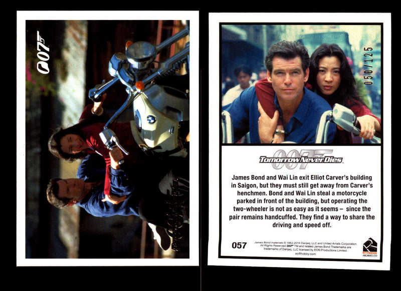 James Bond Archives 2014 Tomorrow Never Dies Gold Parallel Card You Pick Singles #57  - TvMovieCards.com