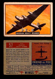 1952 Wings Topps TCG Vintage Trading Cards You Pick Singles #1-100 #57  - TvMovieCards.com