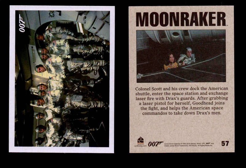 James Bond Archives Spectre Moonraker Movie Throwback U Pick Single Cards #1-61 #57  - TvMovieCards.com