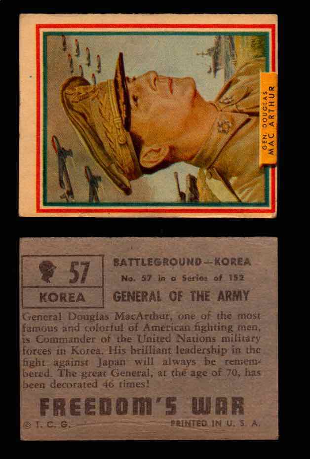 1950 Freedom's War Korea Topps Vintage Trading Cards You Pick Singles #1-100 #57  - TvMovieCards.com