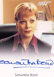 James Bond 2009 Archives Samantha Bond Autograph Card   - TvMovieCards.com
