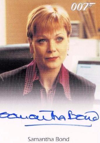 James Bond 2009 Archives Samantha Bond Autograph Card   - TvMovieCards.com
