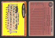1962 Topps Baseball Trading Card You Pick Singles #500-#598 VG/EX #	584 Minnesota Twins Team SP (creased)  - TvMovieCards.com