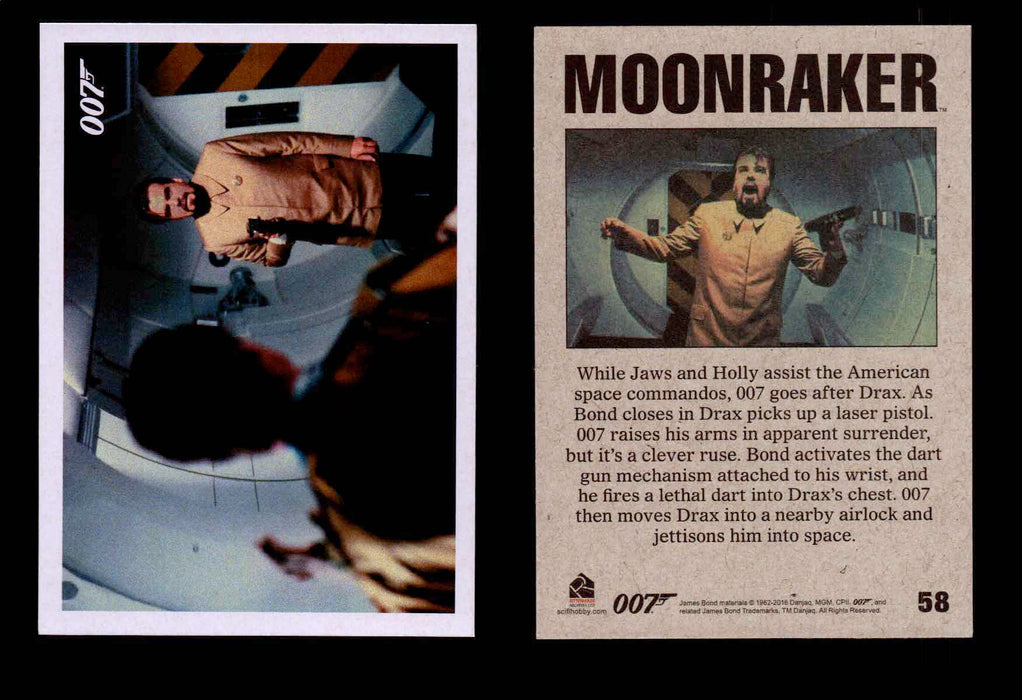 James Bond Archives Spectre Moonraker Movie Throwback U Pick Single Cards #1-61 #58  - TvMovieCards.com