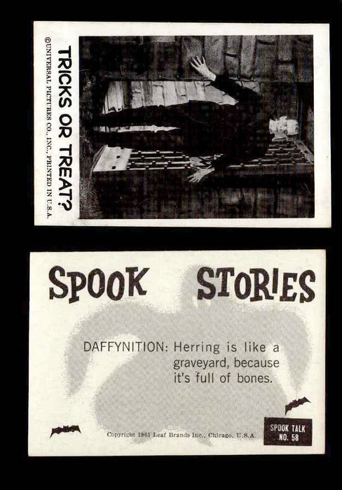 1961 Spook Stories Series 1 Leaf Vintage Trading Cards You Pick Singles #1-#72 #58  - TvMovieCards.com