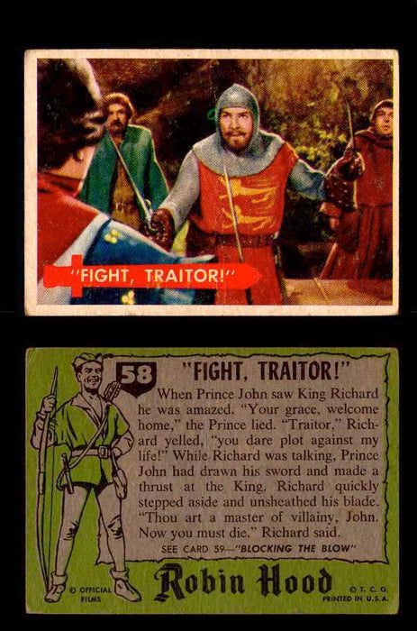 1957 Robin Hood Topps Vintage Trading Cards You Pick Singles #1-60   - TvMovieCards.com