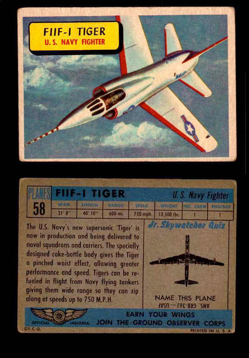 1957 Planes Series I Topps Vintage Card You Pick Singles #1-60 #58  - TvMovieCards.com