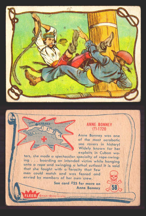 1961 Pirates Bold Vintage Trading Cards You Pick Singles #1-#66 Fleer 58   Anne Bonney  - TvMovieCards.com