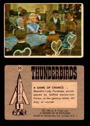 Thunderbirds Vintage Trading Card Singles #1-72 Somportex 1966 #58  - TvMovieCards.com