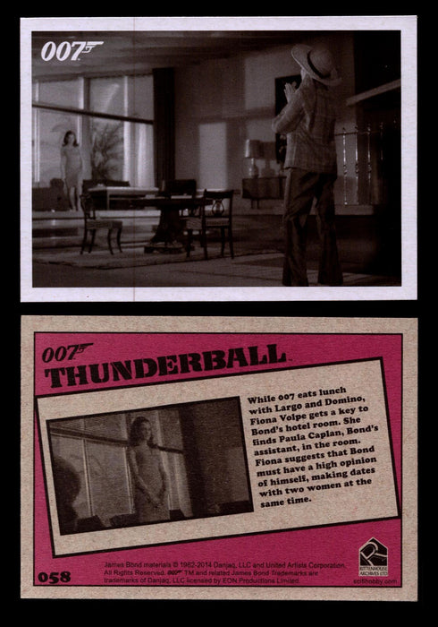 James Bond Archives 2014 Thunderball Throwback You Pick Single Card #1-99 #58  - TvMovieCards.com