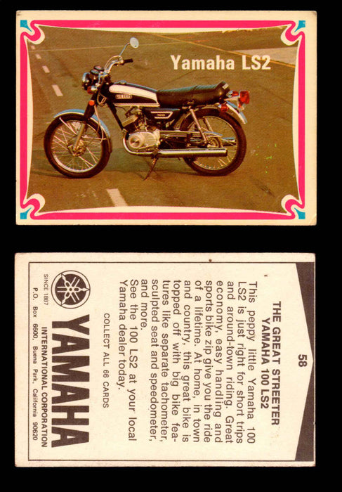1972 Street Choppers & Hot Bikes Vintage Trading Card You Pick Singles #1-66 #58   Yamaha LS2  - TvMovieCards.com