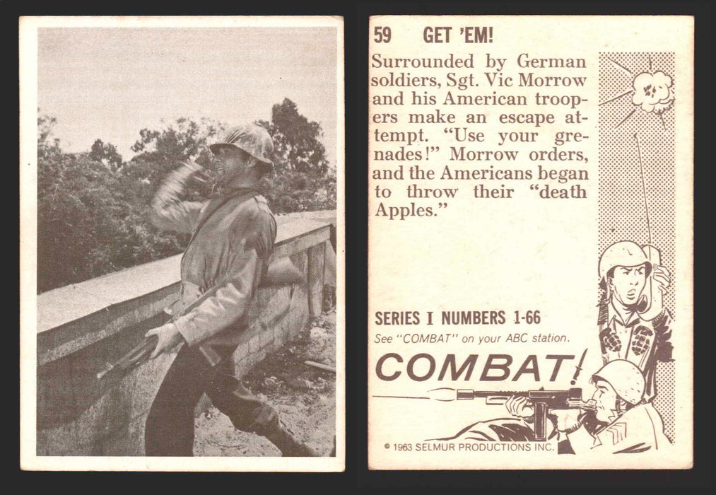 1963 Combat Series I Donruss Selmur Vintage Card You Pick Singles #1-66 59   Get 'Em!  - TvMovieCards.com