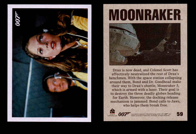 James Bond Archives Spectre Moonraker Movie Throwback U Pick Single Cards #1-61 #59  - TvMovieCards.com