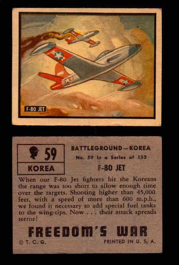 1950 Freedom's War Korea Topps Vintage Trading Cards You Pick Singles #1-100 #59  - TvMovieCards.com