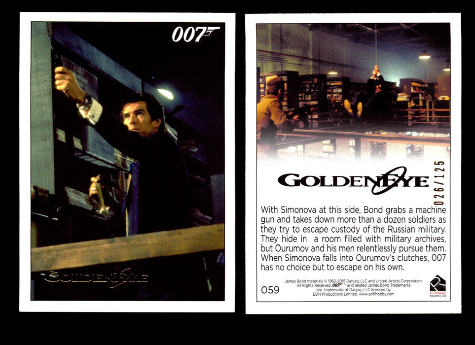 James Bond Archives 2015 Goldeneye Gold Parallel Card You Pick Single #1-#102 #59  - TvMovieCards.com