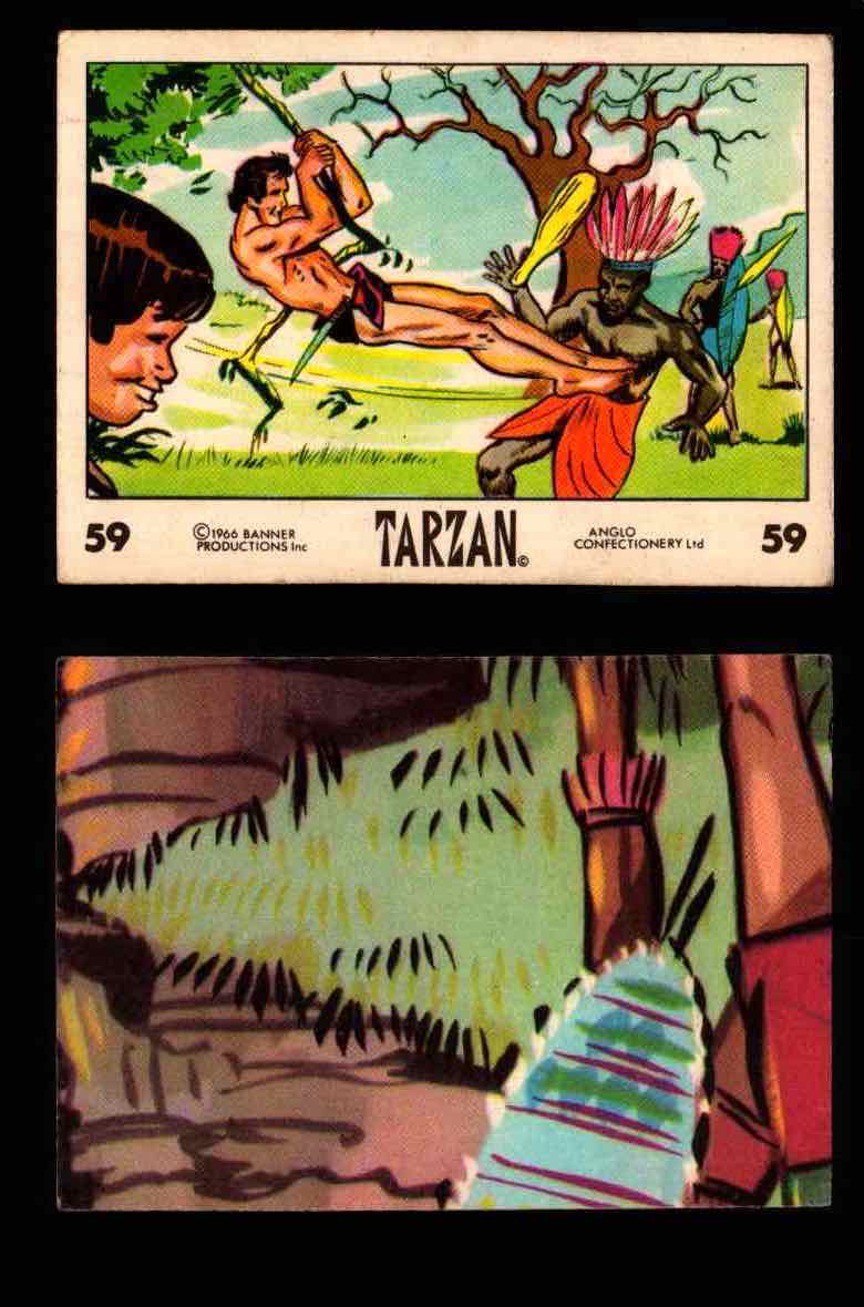 1966 Tarzan Banner Productions Vintage Trading Cards You Pick Singles #1-66 #59  - TvMovieCards.com