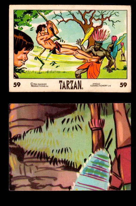 1966 Tarzan Banner Productions Vintage Trading Cards You Pick Singles #1-66 #59  - TvMovieCards.com