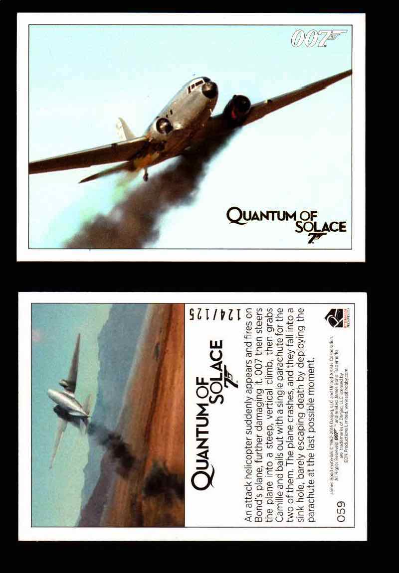 James Bond Archives Quantum of Solace Gold Parallel You Pick Single Cards #1-90 #59  - TvMovieCards.com