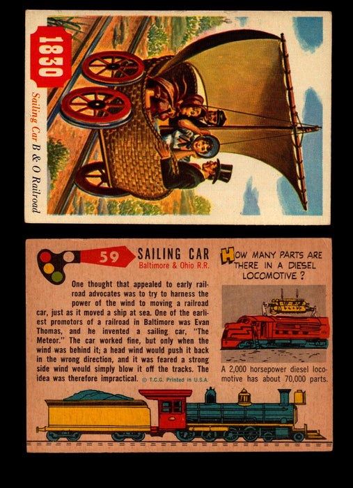 Rails And Sails 1955 Topps Vintage Card You Pick Singles #1-190 #59 Sailing Car  - TvMovieCards.com