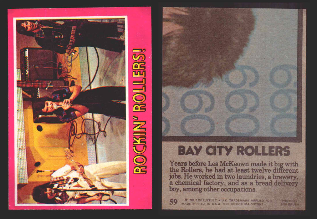 1975 Bay City Rollers Vintage Trading Cards You Pick Singles #1-66 Trebor 59   Rockin' Rollers!  - TvMovieCards.com