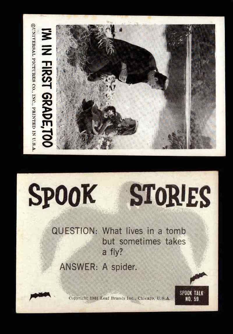 1961 Spook Stories Series 1 Leaf Vintage Trading Cards You Pick Singles #1-#72 #59  - TvMovieCards.com