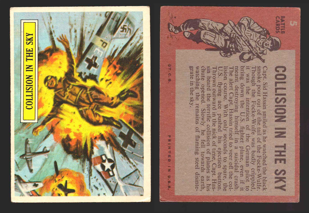 1965 Battle World War II Vintage Trading Card You Pick Singles #1-66 Topps #	5 (creased)  - TvMovieCards.com