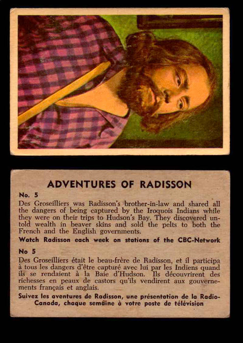 1957 Adventures of Radisson (Tomahawk) TV Vintage Card You Pick Singles #1-50 #5  - TvMovieCards.com