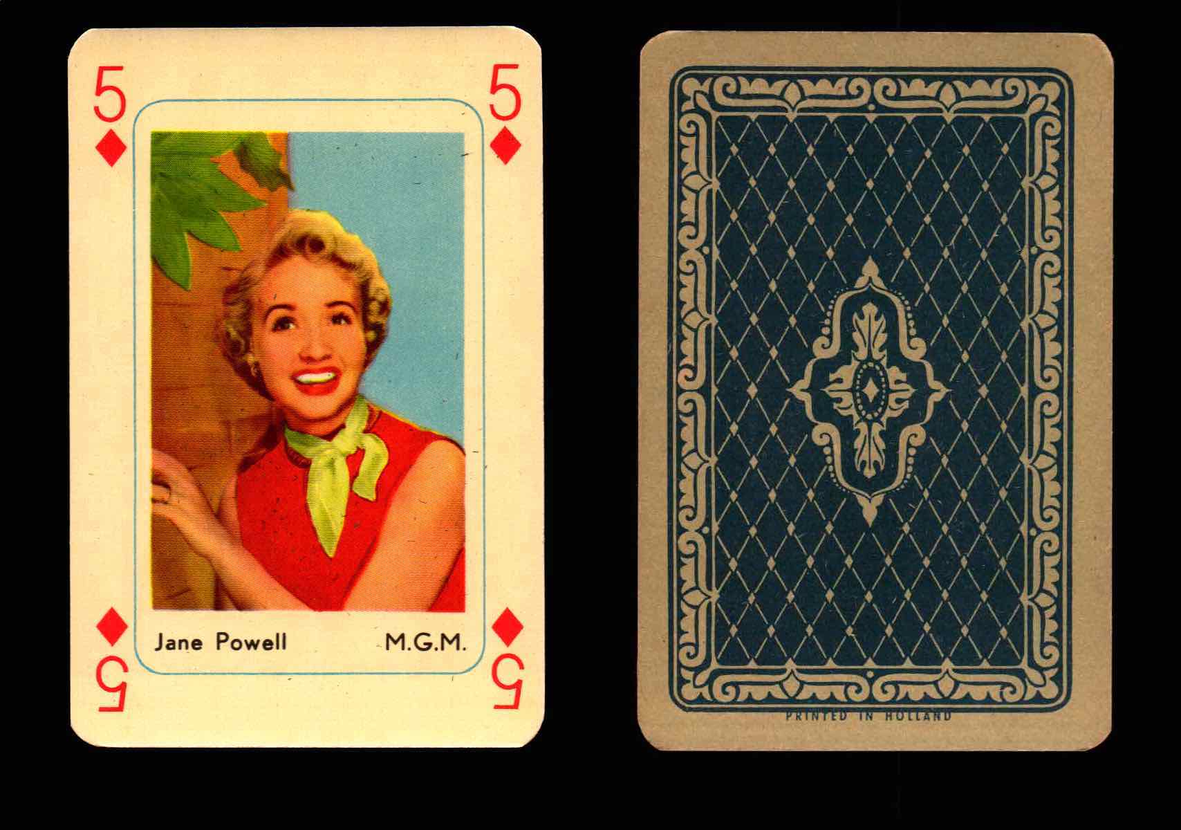 Vintage Hollywood Movie Stars Playing Cards You Pick Singles