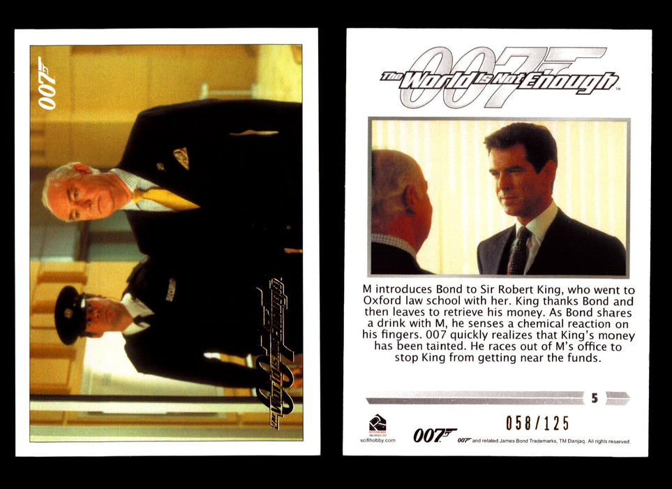 James Bond Classics 2016 World is Not Enough Gold Foil Parallel Card You Pick Nu #5  - TvMovieCards.com