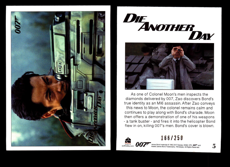James Bond Archives 2017 Final Edition Die Another Day Gold Parallel Card Single #5  - TvMovieCards.com