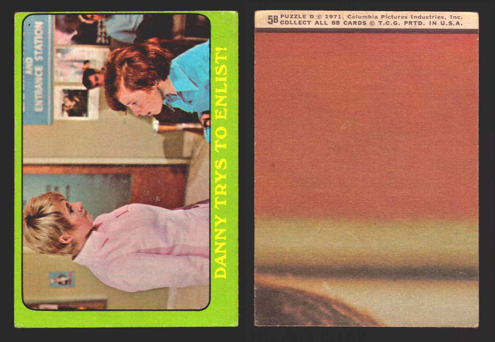 1971 The Partridge Family Series 3 Green You Pick Single Cards #1-88B Topps USA #	 5B   Danny Trys to Enlist!  - TvMovieCards.com