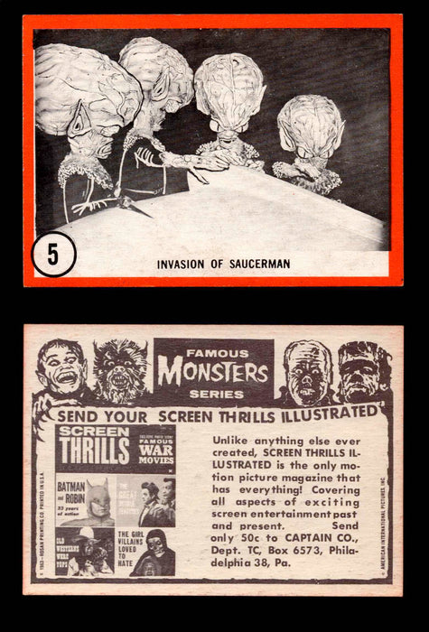 Famous Monsters 1963 Vintage Trading Cards You Pick Singles #1-64 #5  - TvMovieCards.com