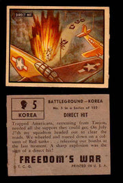 1950 Freedom's War Korea Topps Vintage Trading Cards You Pick Singles #1-100 #5  - TvMovieCards.com