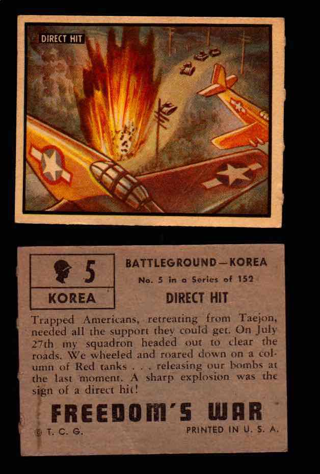 1950 Freedom's War Korea Topps Vintage Trading Cards You Pick Singles #1-100 #5  - TvMovieCards.com