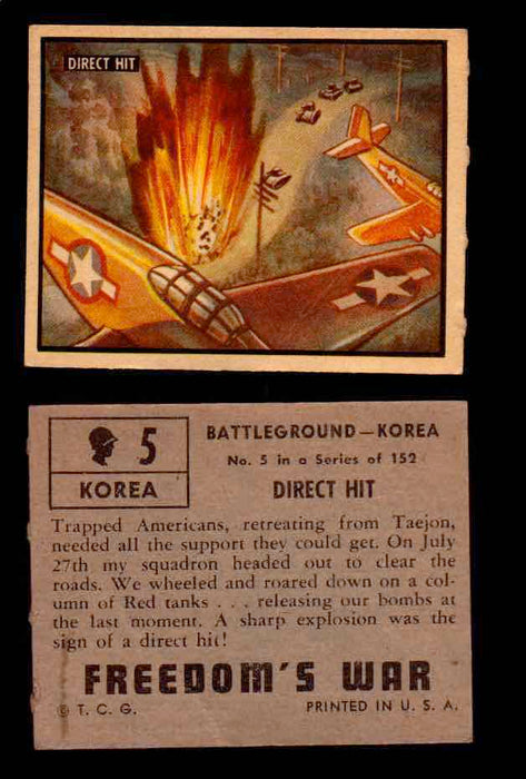 1950 Freedom's War Korea Topps Vintage Trading Cards You Pick Singles #1-100 #5  - TvMovieCards.com