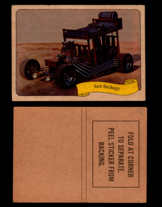 Kustom Cars - Series 1 George Barris 1975 Fleer Sticker Vintage Cards You Pick S #6 Bunk Bed Buggy  - TvMovieCards.com